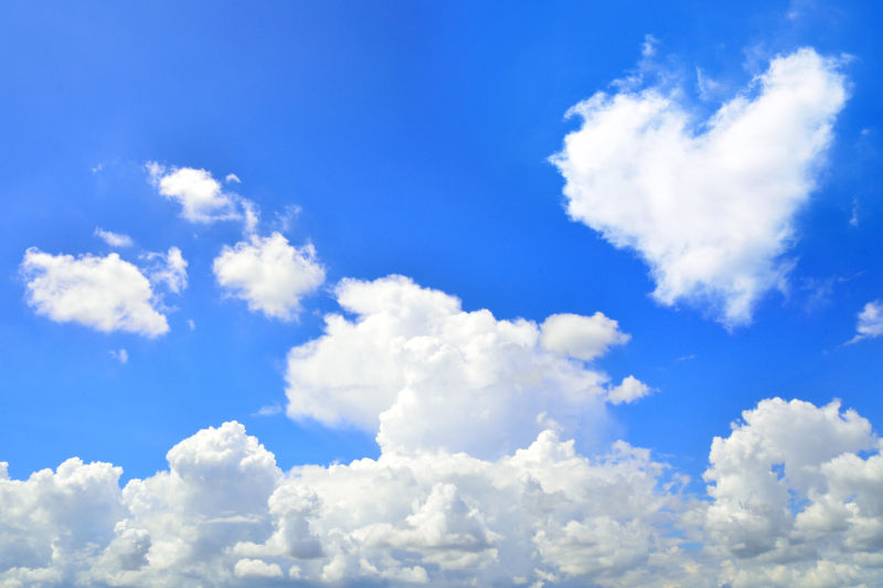 美丽的天空与云彩图片-蓝天白云风景素材-高清图片