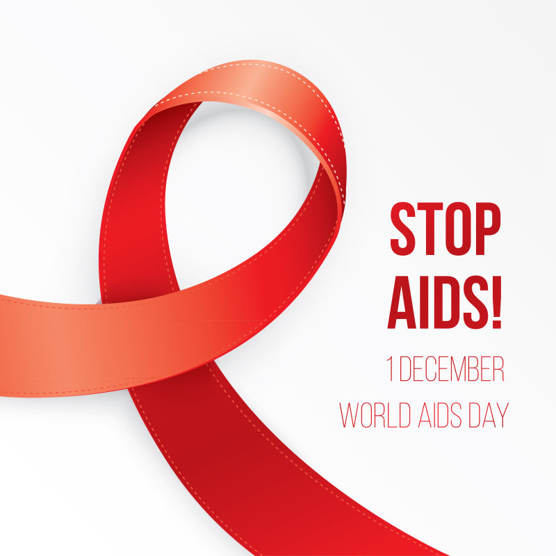矢量世界艾滋病日宣传海报设计