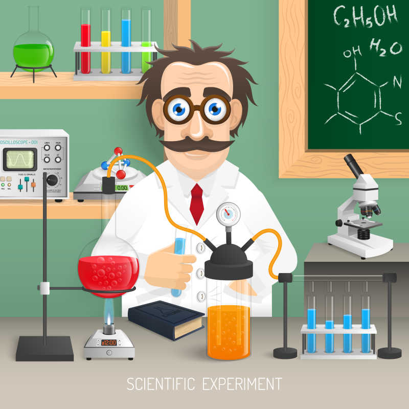 专心研究电路板的科学家