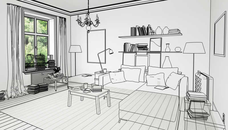 现代室内设计效果图片-家具摆放概念图素材-高清图片