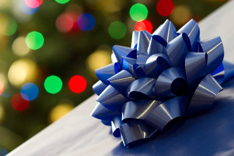 蓝色的圣诞礼物
