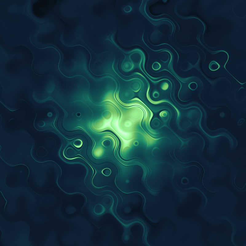 一张黑绿色概念图案