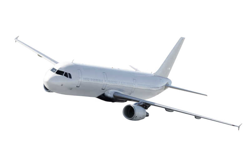 白色客机飞行图片 白色背景孤立的飞行飞机素材 高清图片 摄影照片 寻图免费打包下载
