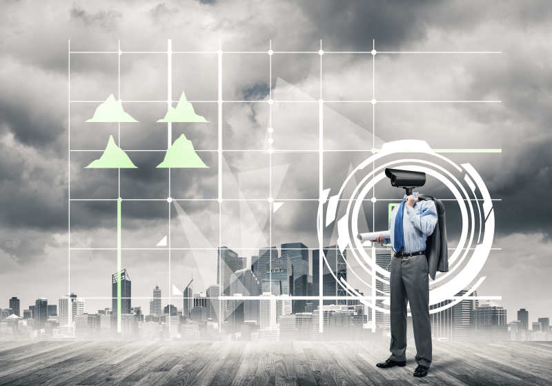 安全意识与隐私保护商人头被摄像头代替