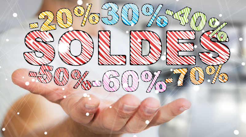 商人手持三维渲染百分值营销图