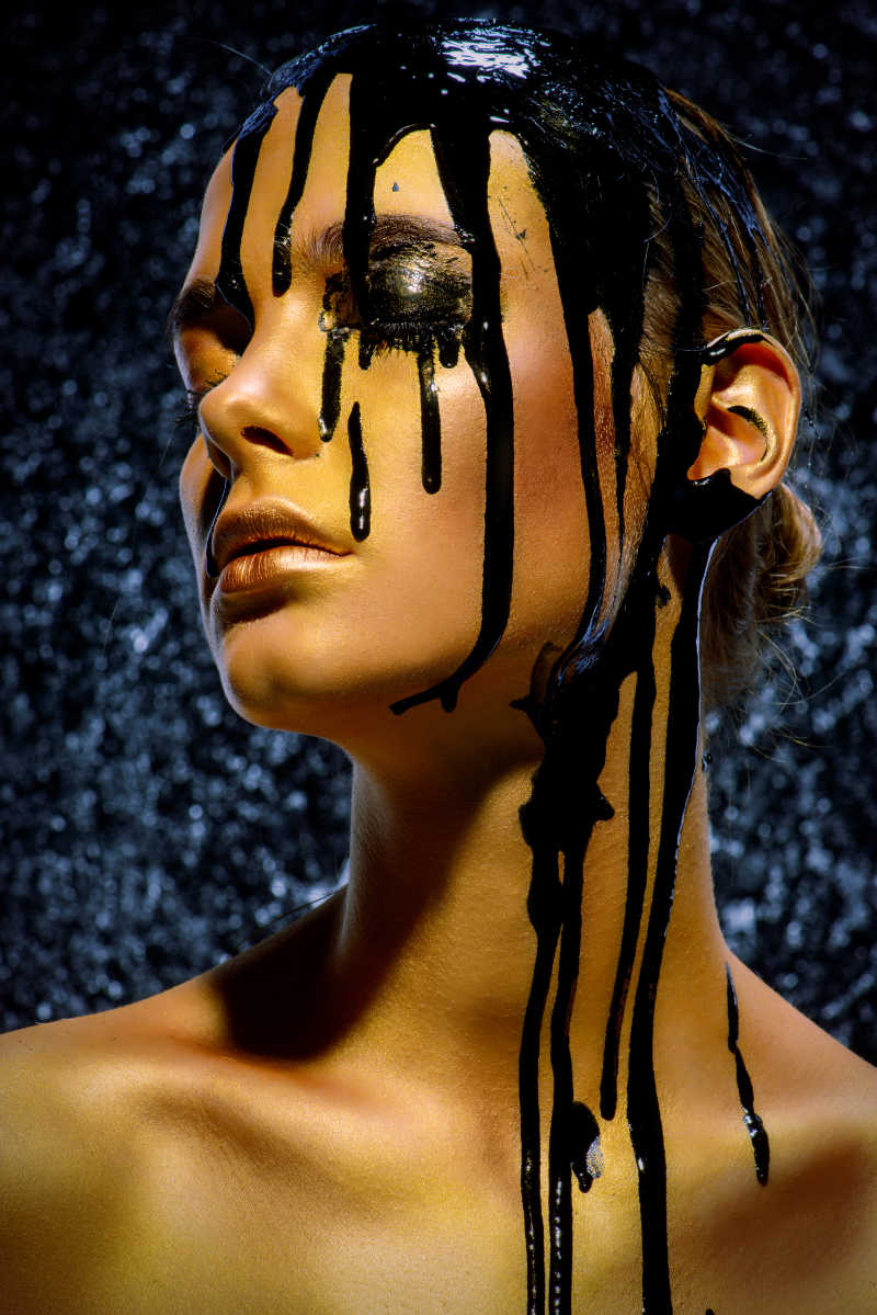 美丽和污染概念表象方式