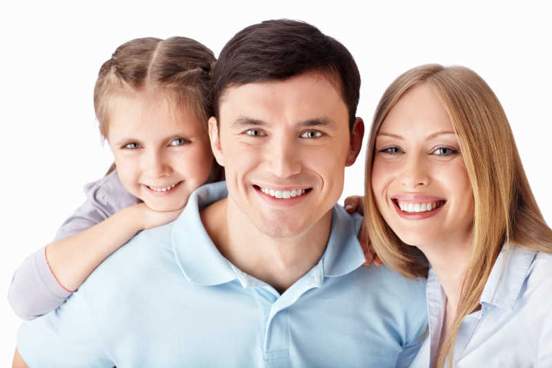 幸福的三口之家