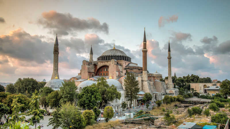 土耳其圣索非亚大教堂全景
