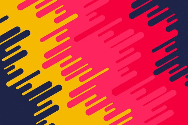 黄红粉深蓝色背景