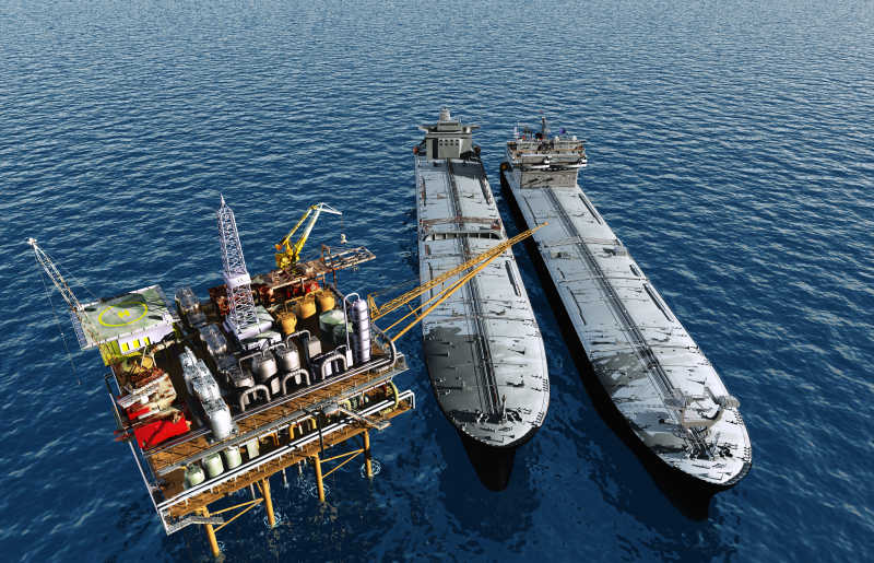 船与石油钻井平台