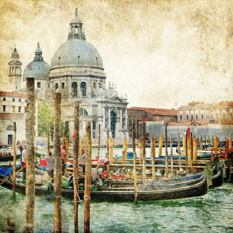 画报威尼斯-绘画风格的作品
