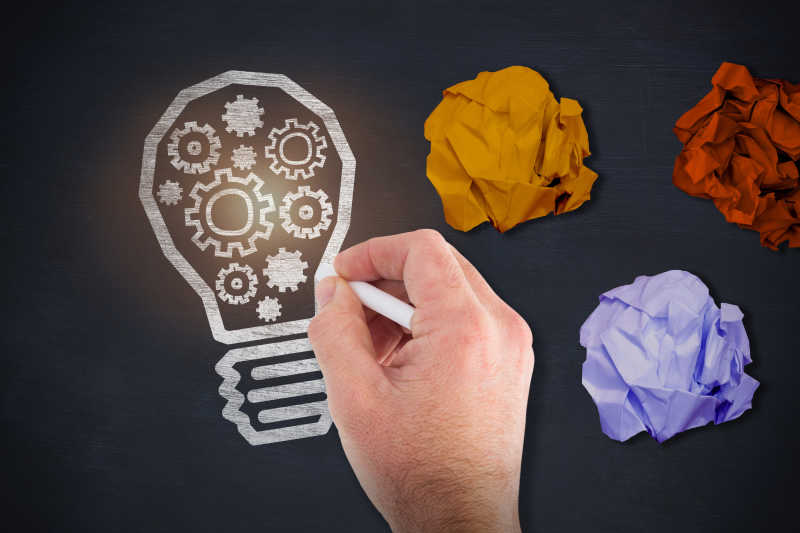 粉笔手写绘图像