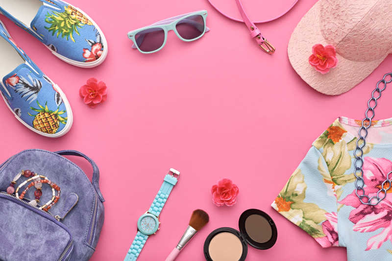 时尚设计多个时髦配件