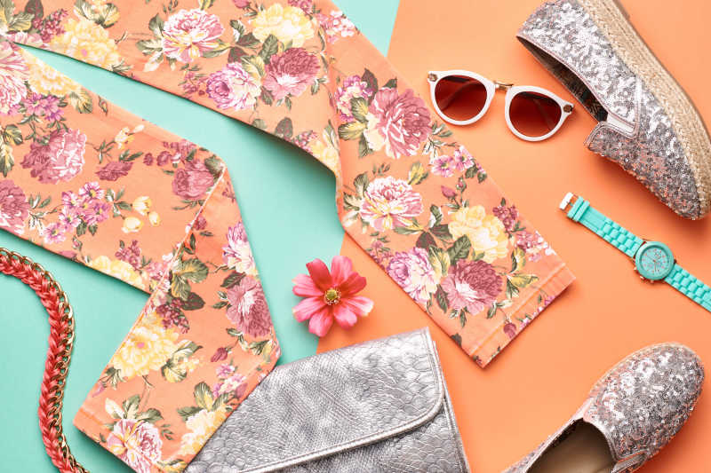 时尚设计女人衣服配件鞋子裤子