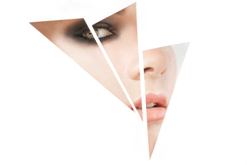 三角形脸部拼图