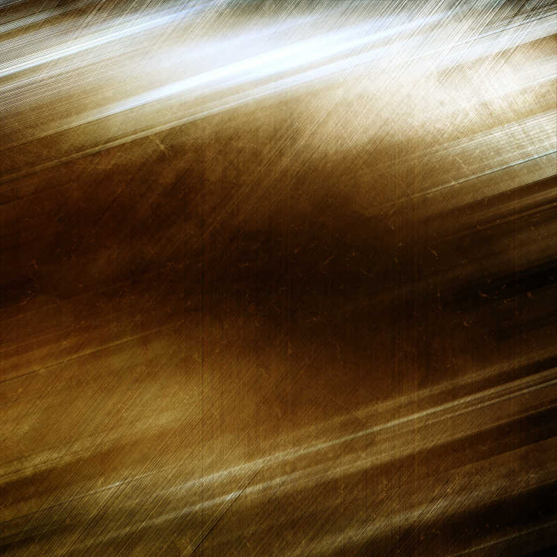 黄金金属背景与裂缝和划痕