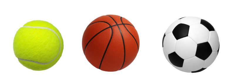 三种圆形球类集合