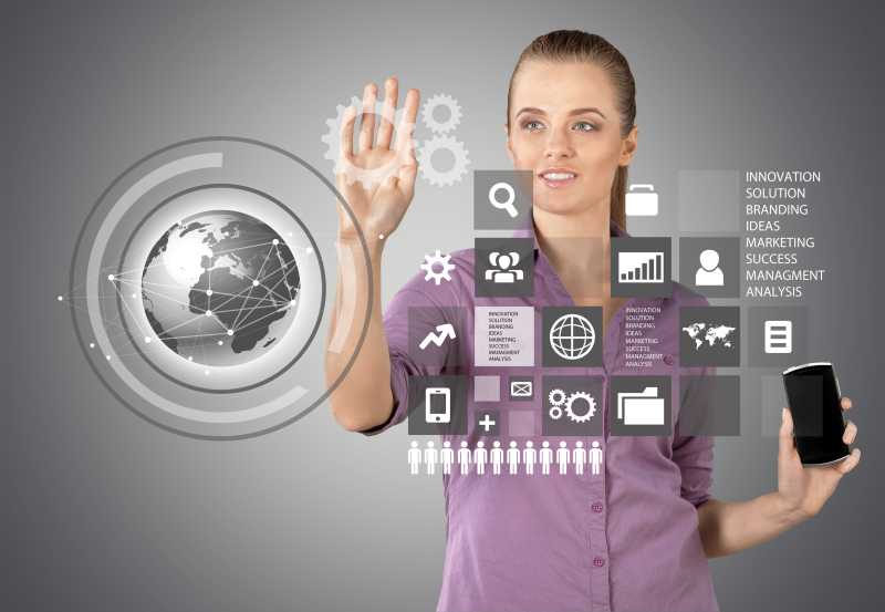 商业商人网络概念