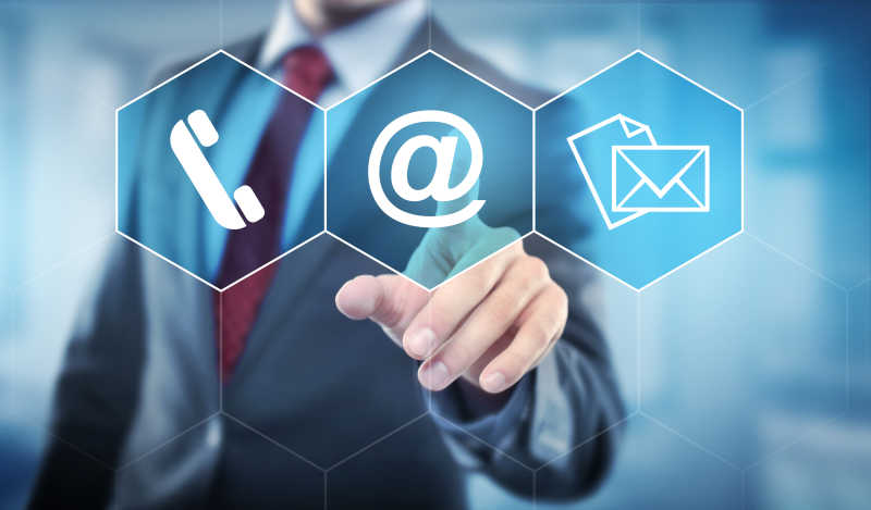 商业概念商人手指图标