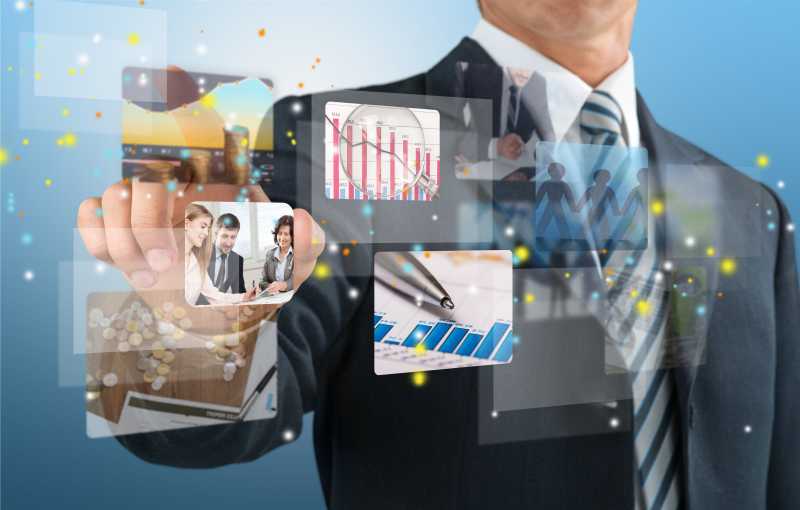 商业商人CG概念