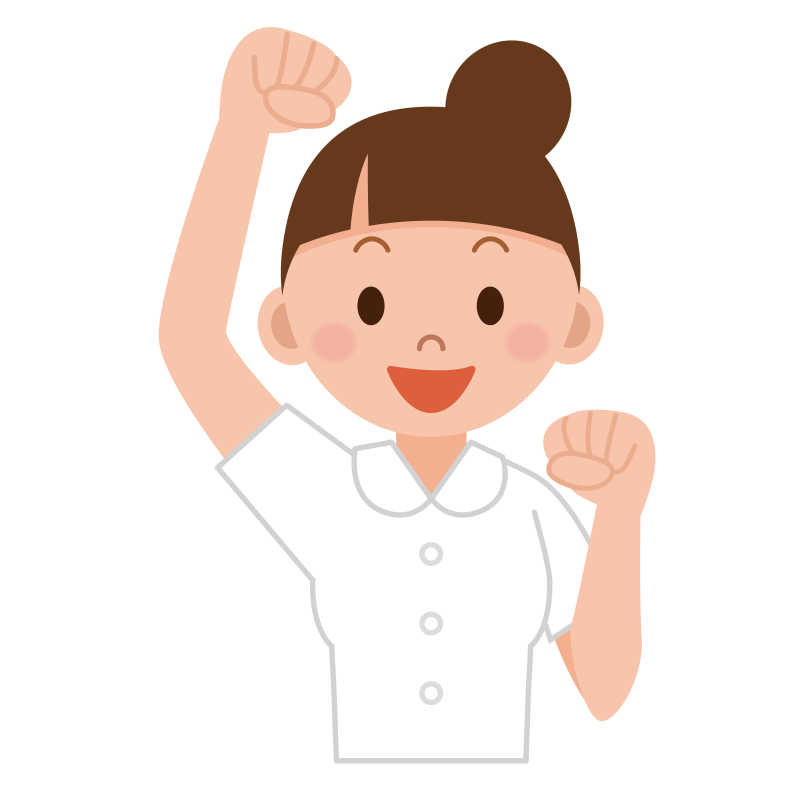 胜利手势的护士图标