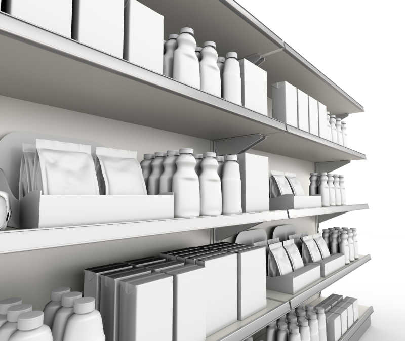 货架的有产品或货物