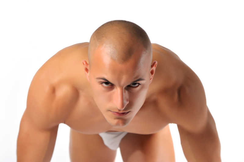 运动的年轻人肖像