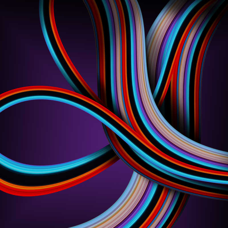 抽象的红蓝线概念背景