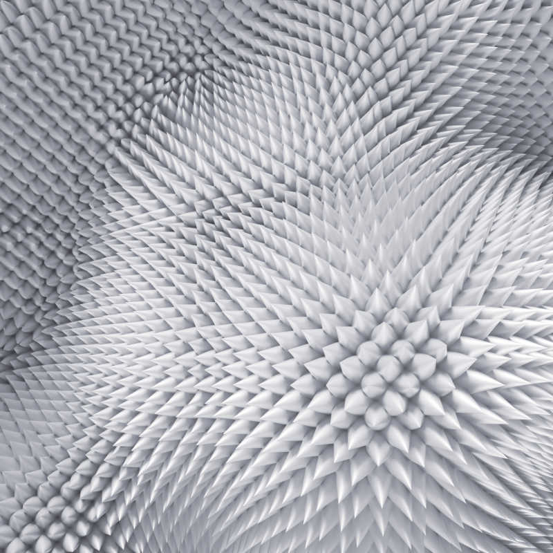 三维抽象尖锐的刺的概念背景