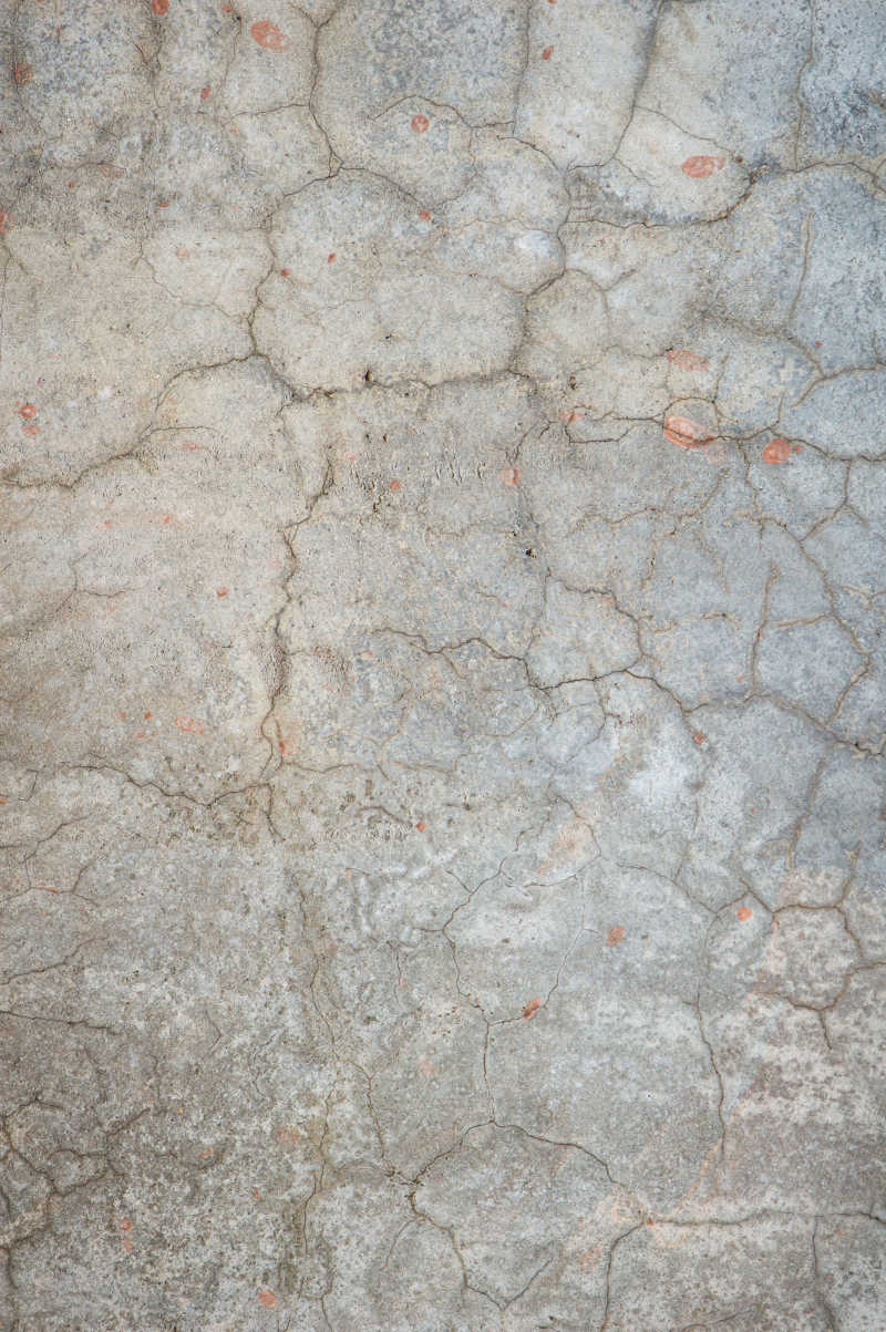 布满裂缝的混凝土墙面纹理背景