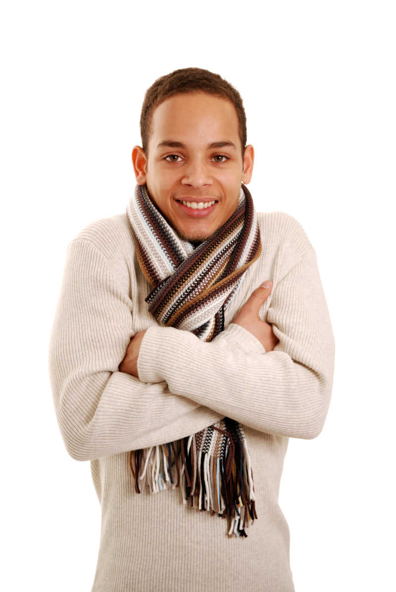 穿白色衣服的冷漠少年