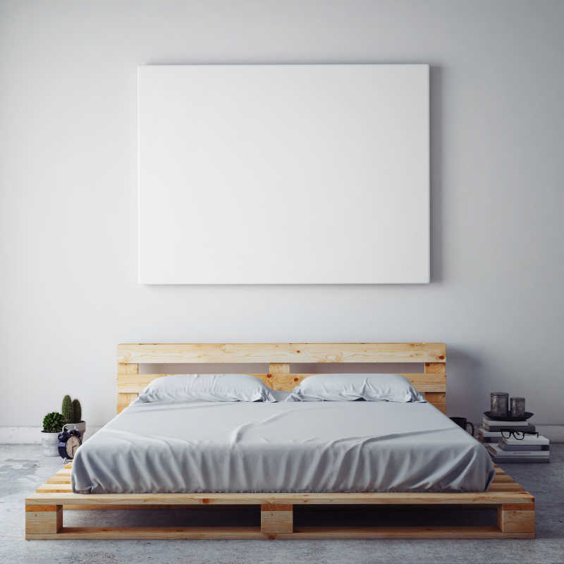 室内3D插图背景空白海报