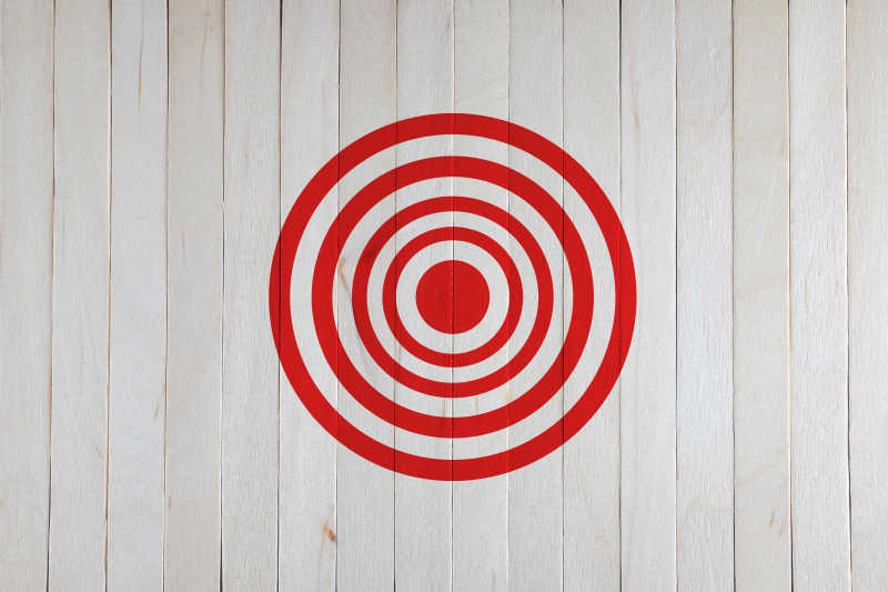 木墙红色镖靶