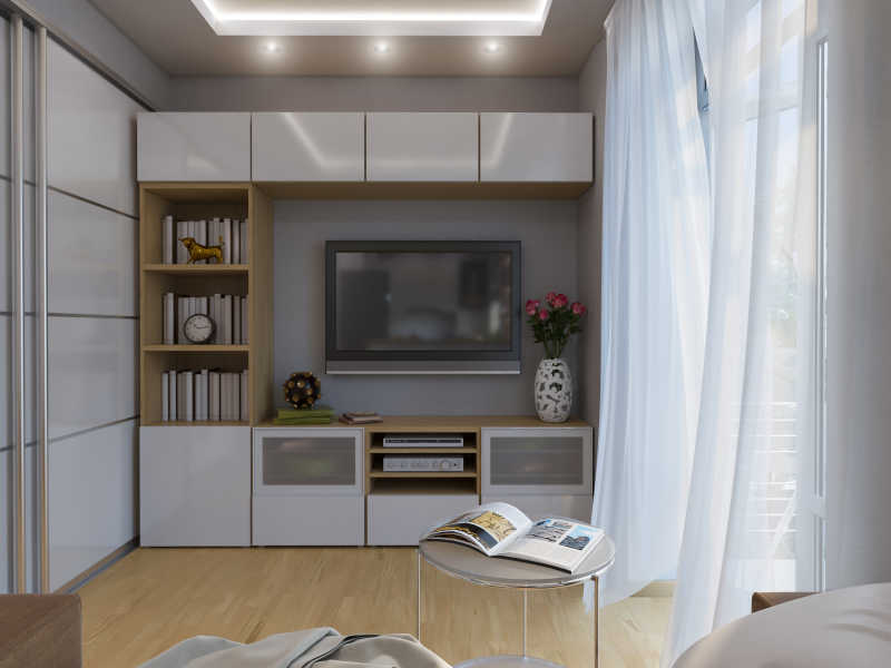 三维渲染书房室内设计