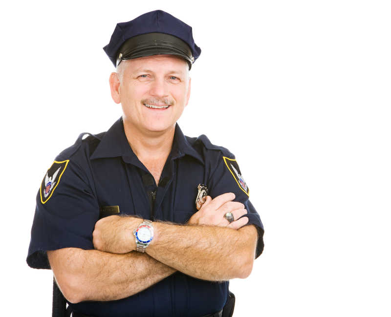 微笑的警官