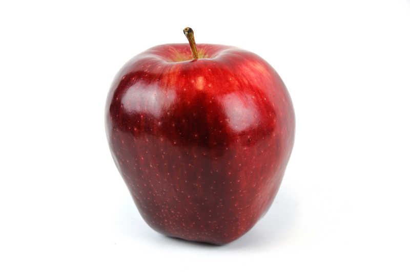 单红苹果白色背景
