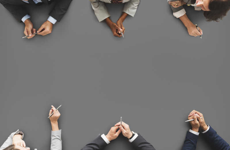 商务人士会议工作团队精神