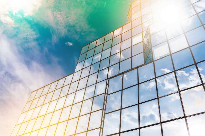 玻璃幕墙建筑风景