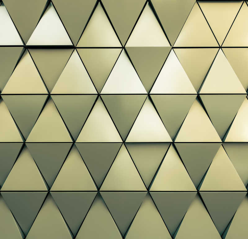 透气三角形建筑风格设计