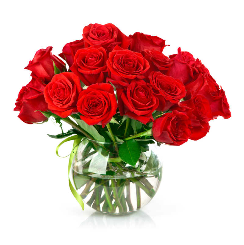 玫瑰花束图片 玻璃花瓶里的玫瑰花束素材 高清图片 摄影照片 寻图免费打包下载