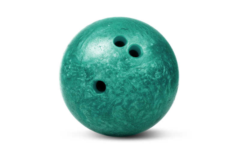 一个绿色保龄球