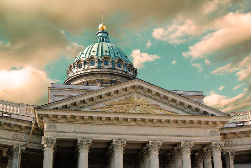 滤镜下的喀山大教堂