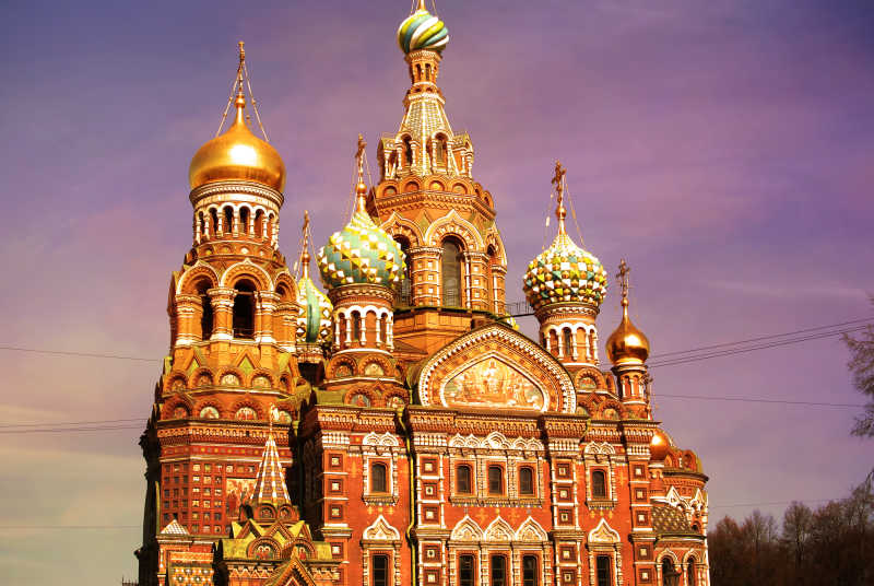 带有滤镜的基督复活大教堂