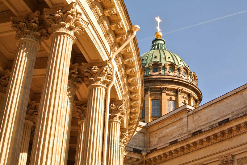 喀山大教堂建筑特写