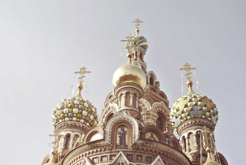 复古滤镜下的基督复活大教堂