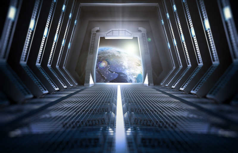 腾讯会议背景空间站图片