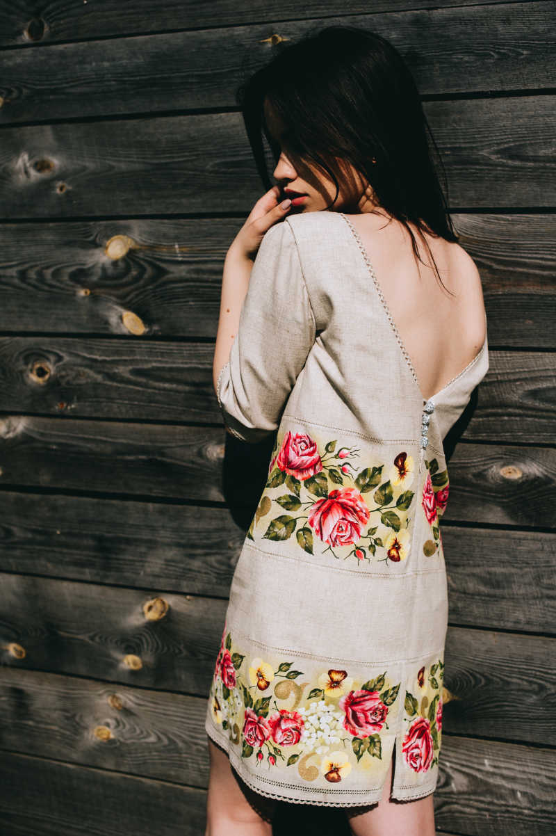 乌克兰美女背影特写