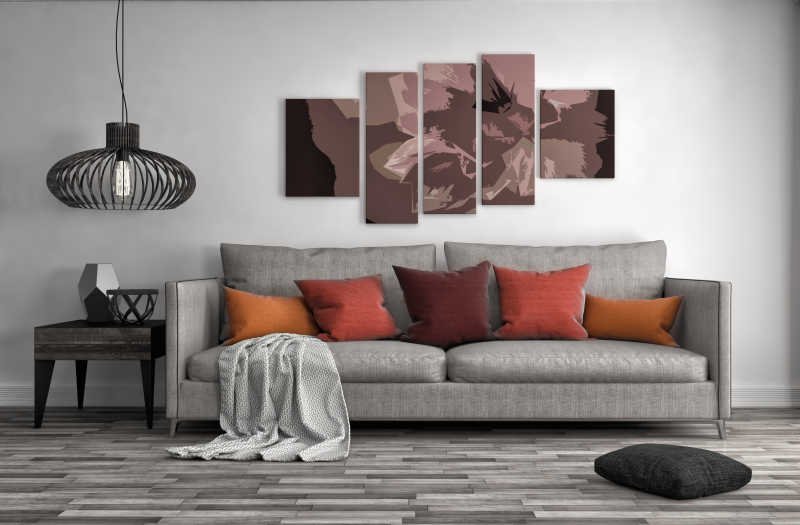 现代简约风格的客厅沙发装修设计
