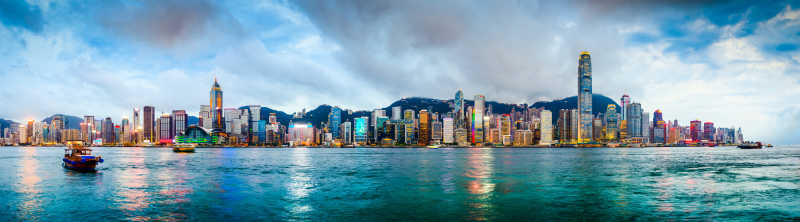 中国香港天际线