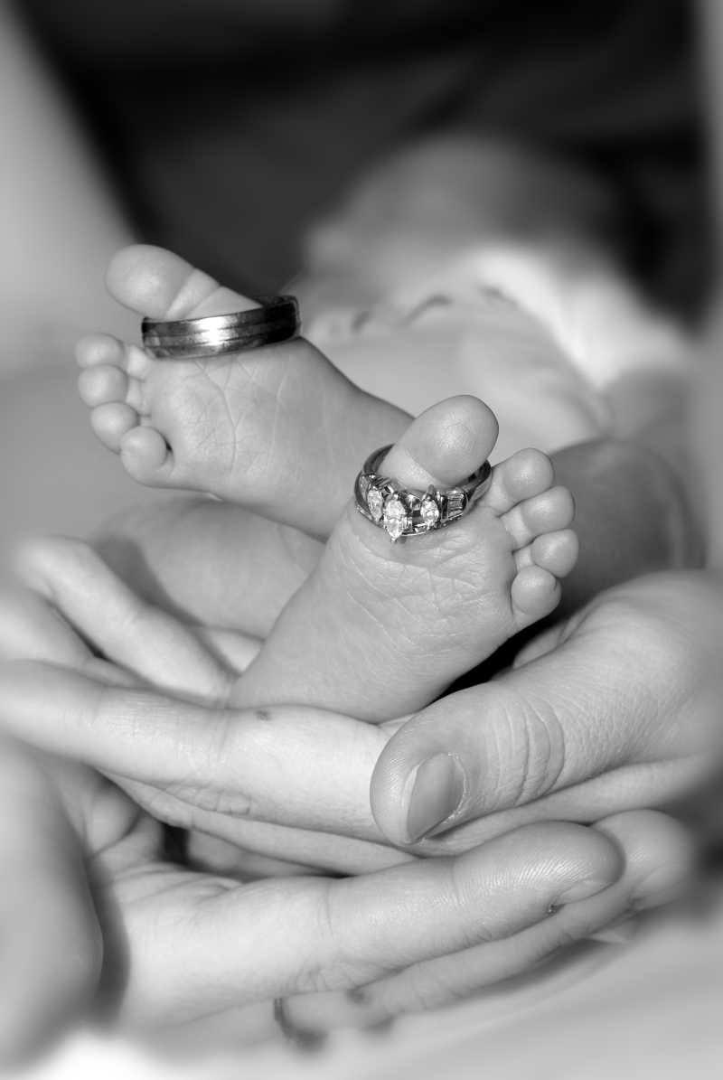 新生儿手脚创意照片图片